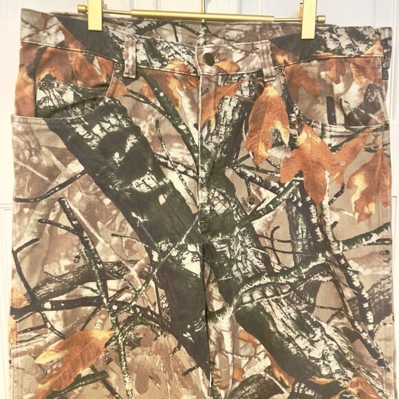 Vintage Wrangler Fusion 3-D Double Knee Camo Hunting Pants Size 36x30” Actual - Picture 3 of 11